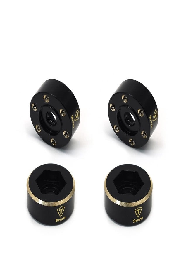 TREAL 1.9 Wheel Hubs Brass Weights 9mm/12mm/15mm/18mm Widen Adapters Compatible with 1/10 RC Crawlers (9mm) - Image 1